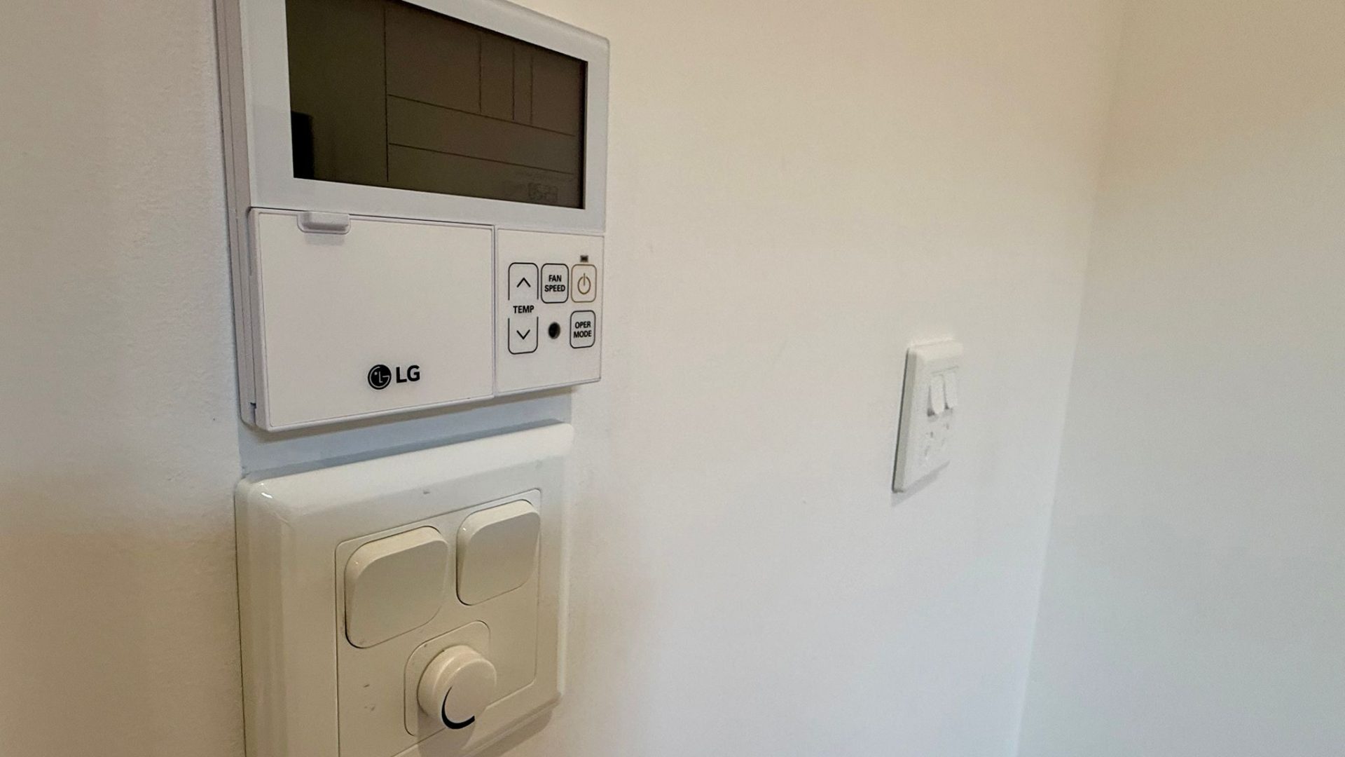 Aircon and lights controls